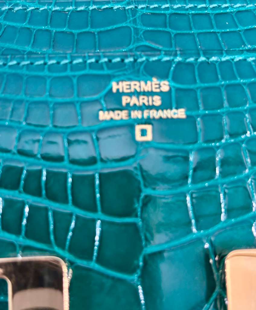 HERMÈS ALLIGATOR CROC LEATHER CONSTANCE LONG WALLET