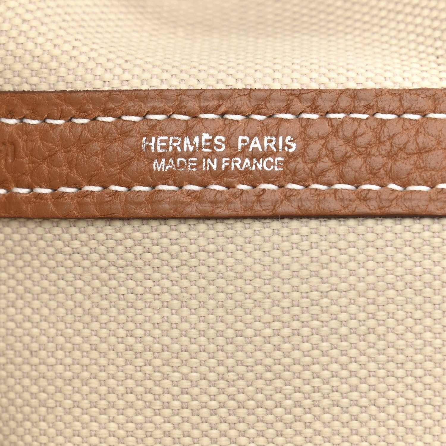 HERMÈS GARDEN FILE 28 TOTE BAG IN BETON/ OCRE