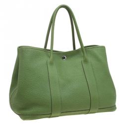 HERMÈS PELOUSE TOGO LEATHER GARDEN PARTY MM TOTE BAG