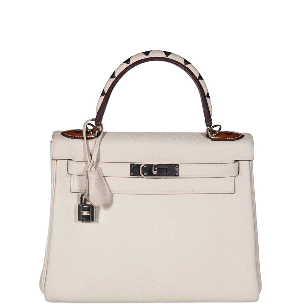 HERMÈS KELLY 32 RETOURNE “AU GALOP” TOGO LEATHER BAG