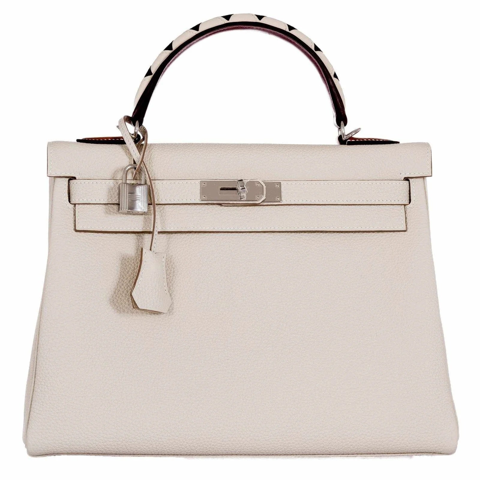 HERMÈS KELLY 32 RETOURNE “AU GALOP” TOGO LEATHER BAG