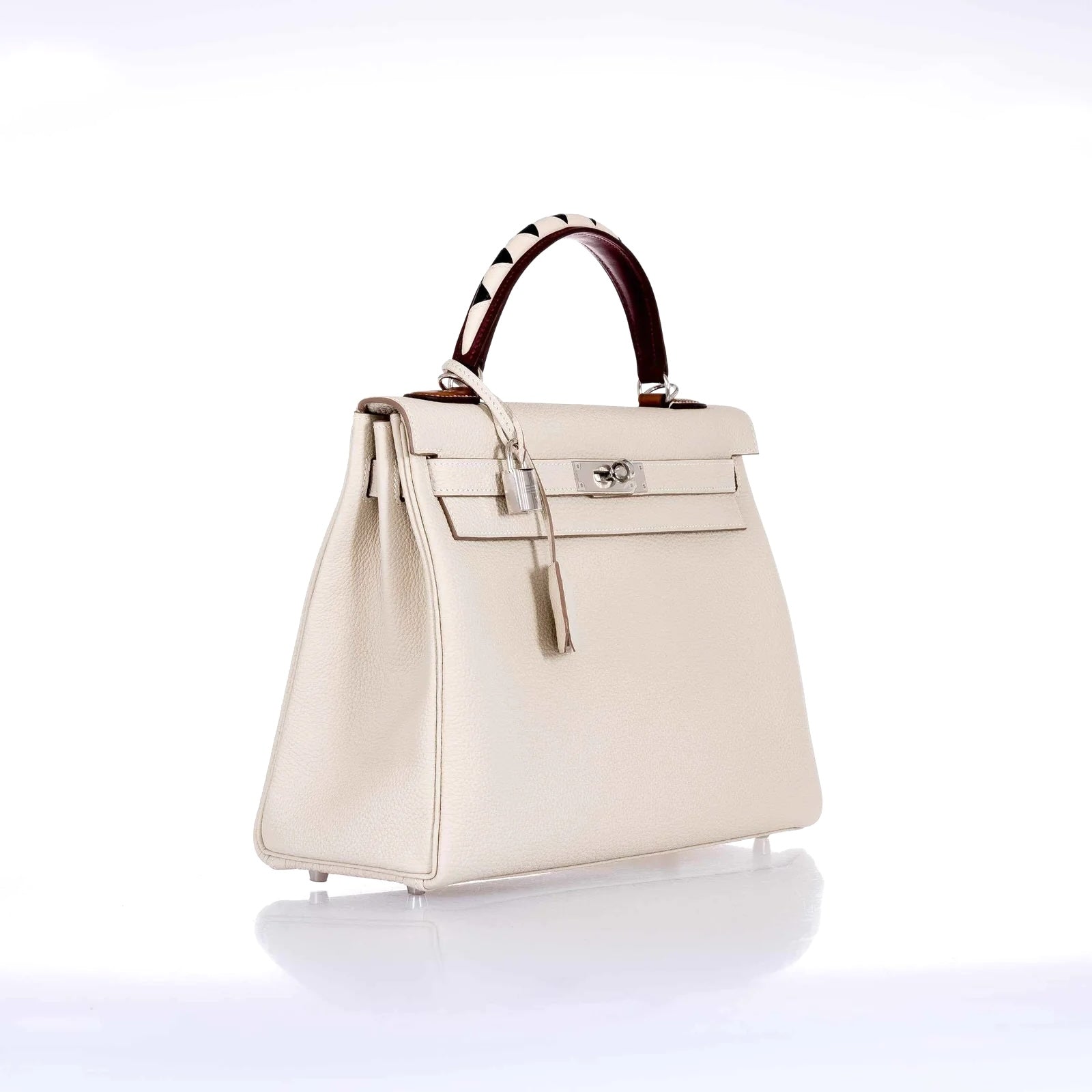 HERMÈS KELLY 32 RETOURNE “AU GALOP” TOGO LEATHER BAG