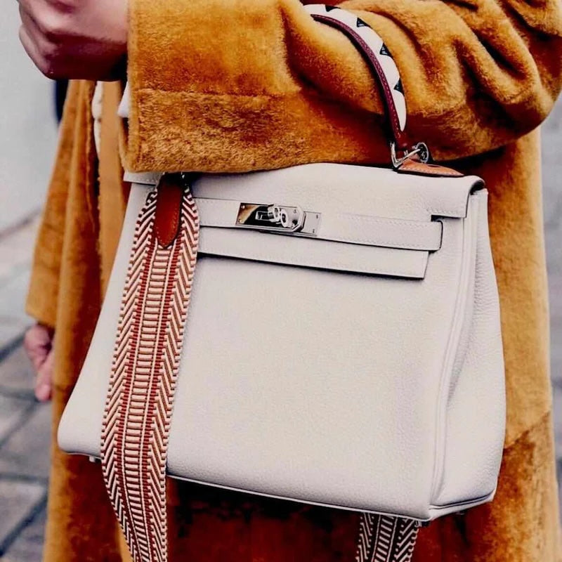 HERMÈS KELLY 32 RETOURNE “AU GALOP” TOGO LEATHER BAG