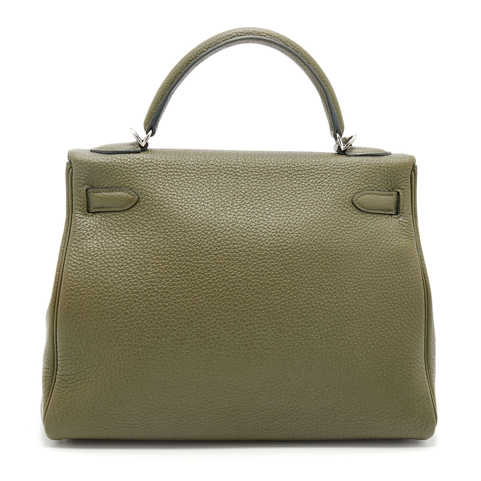 HERMÈS KELLY RETOURNE 32 VERT VERONESE TOGO LEATHER SHOULDER BAG