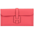HERMÈS ROSE AZALEE JIGE ELAN CLUTCH BAG