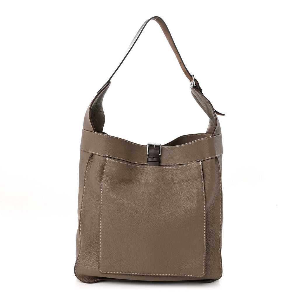 HERMÈS TAURILLON CLEMENCE LEATHER MARWARI GM TOTE BAG