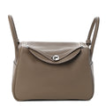 HERMÈS Taurillon Clemence Lindy 30 Etoupe