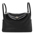 HERMÈS TAURILLON CLEMENCE VERSO LINDY 30 BAG BLACK TOFFEE