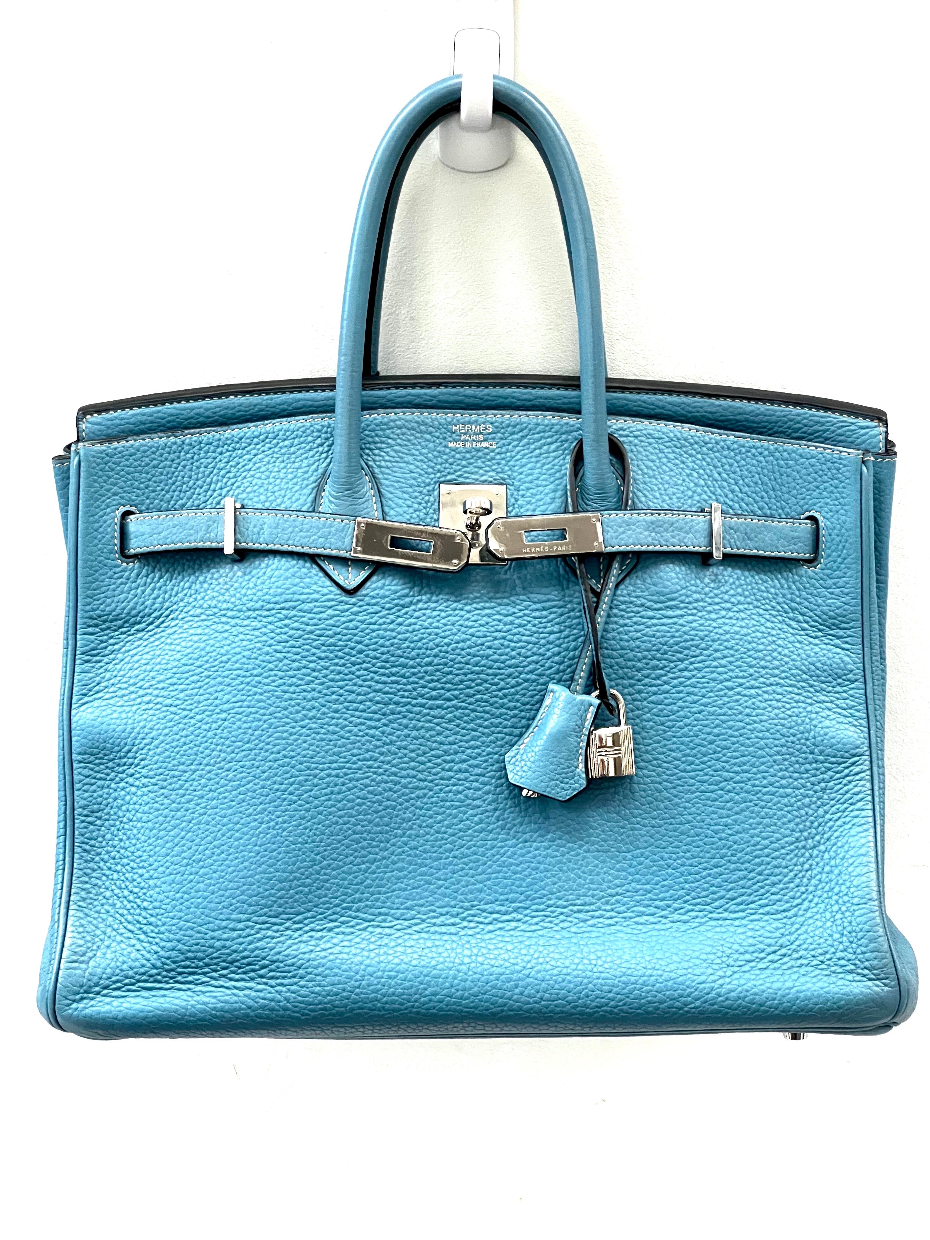 HERMÈS TOGO BIRKIN 35 IN BLUE JEAN-HS