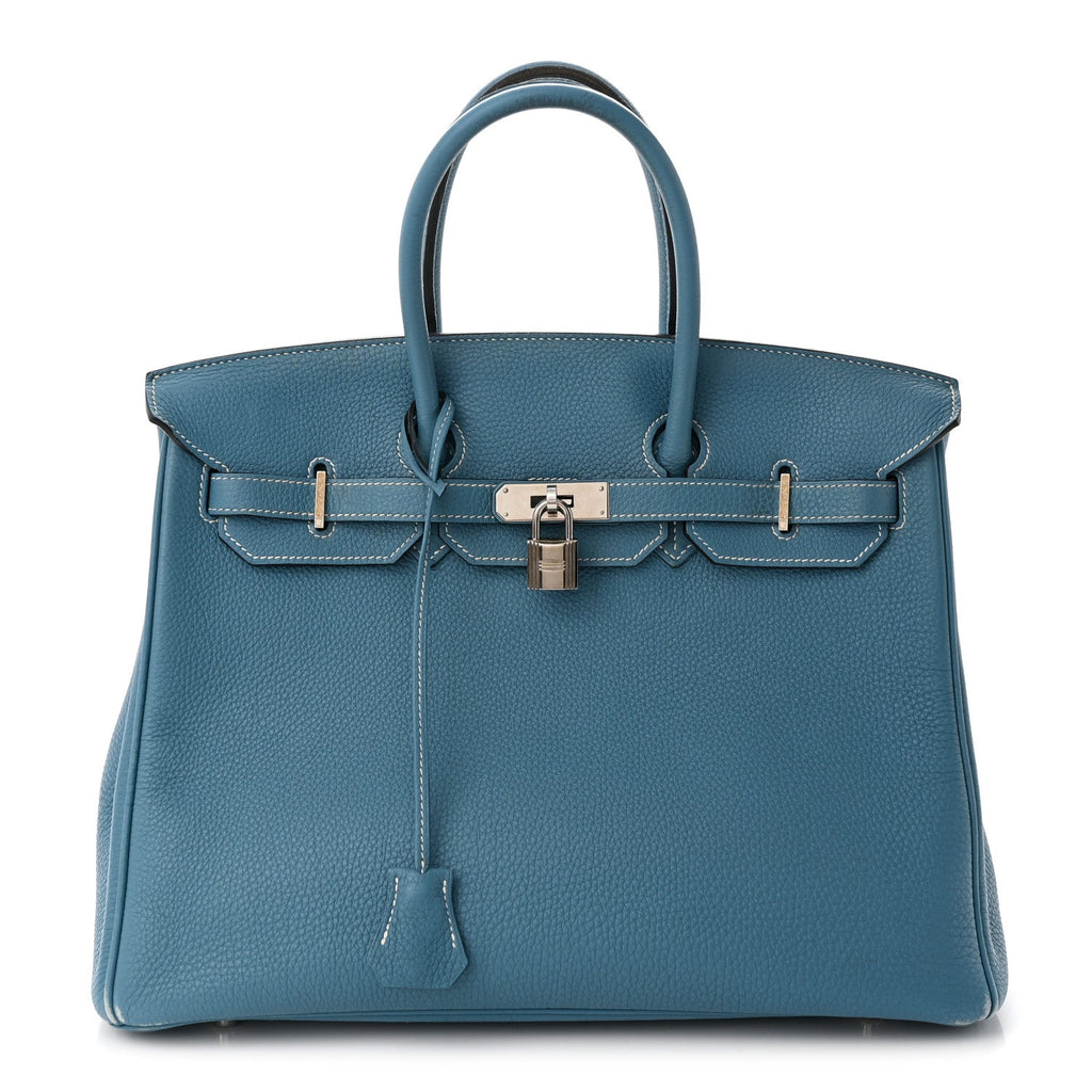 HERMÈS TOGO BIRKIN 35 IN BLUE JEAN-HS