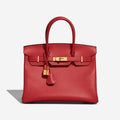 HERMÈS BIRKIN 30 ROUGE CASAQUE EPSOM LEATHER GOLD HARDWARE