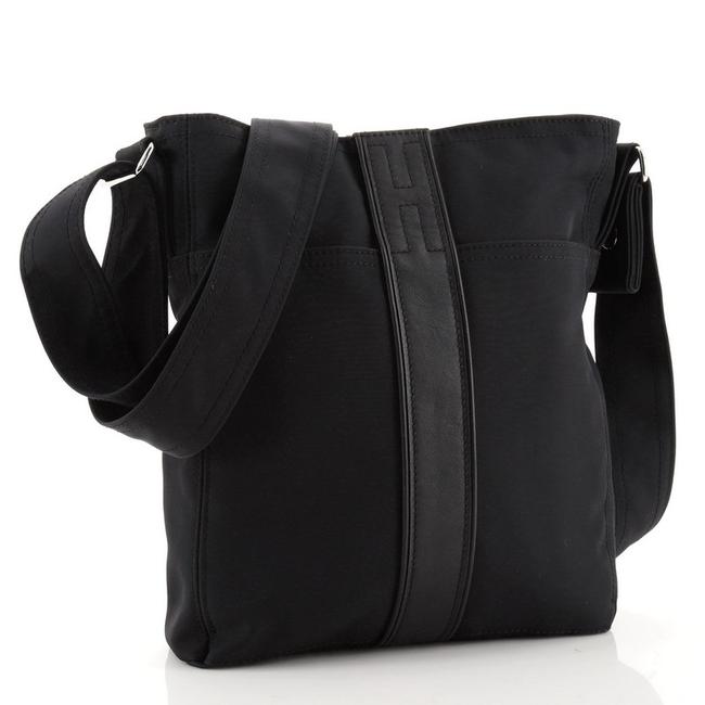 HERMÈS ACAPULCO MEDIUM LEATHER NYLON MESSENGER BAG
