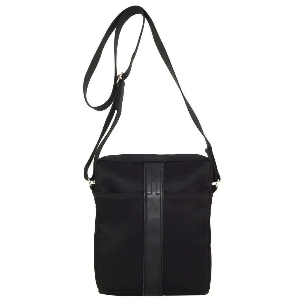 HERMÈS ACAPULCO MEDIUM LEATHER NYLON MESSENGER BAG