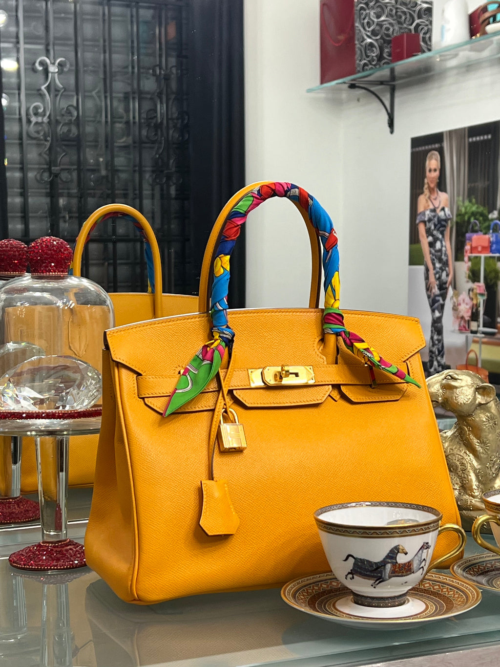 HERMÈS BIRKIN 30 EPSOM LEATHER MARIGOLD