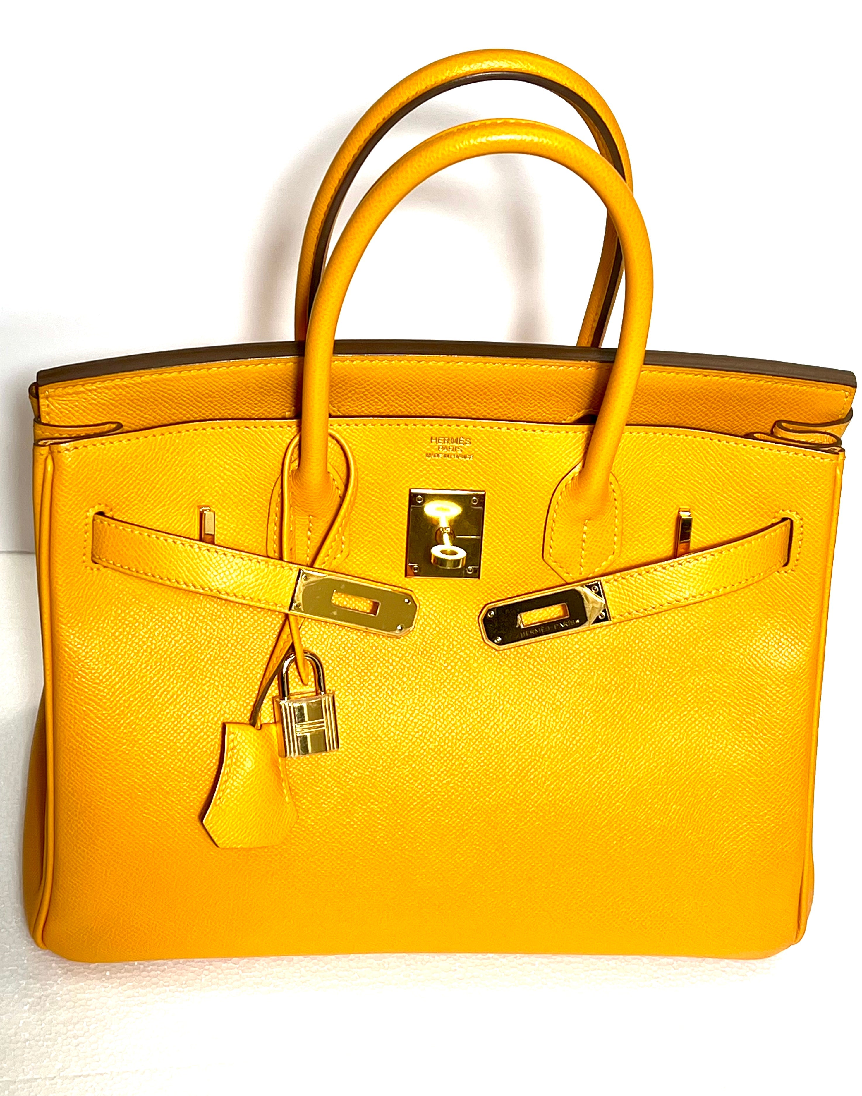 HERMÈS BIRKIN 30 EPSOM LEATHER MARIGOLD