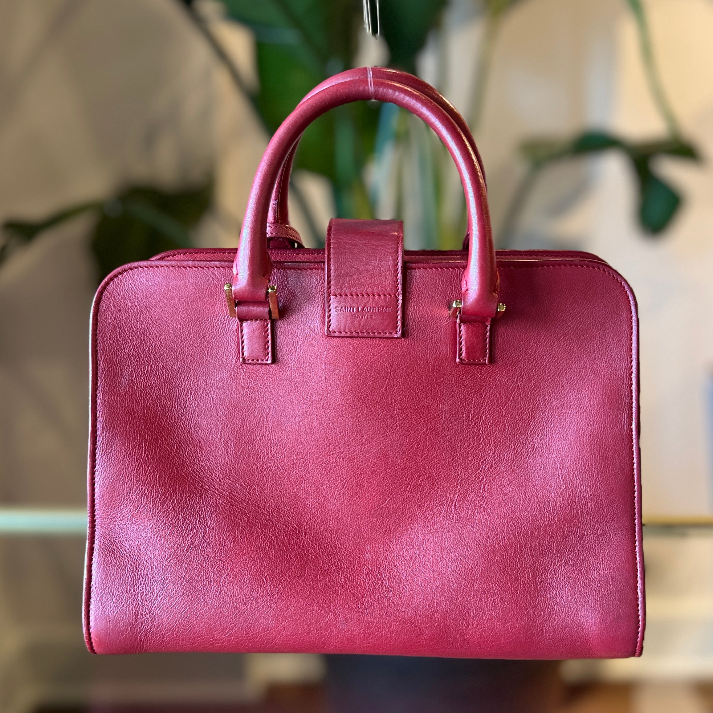 SAINT LAURENT Calfskin Baby Monogram Cabas