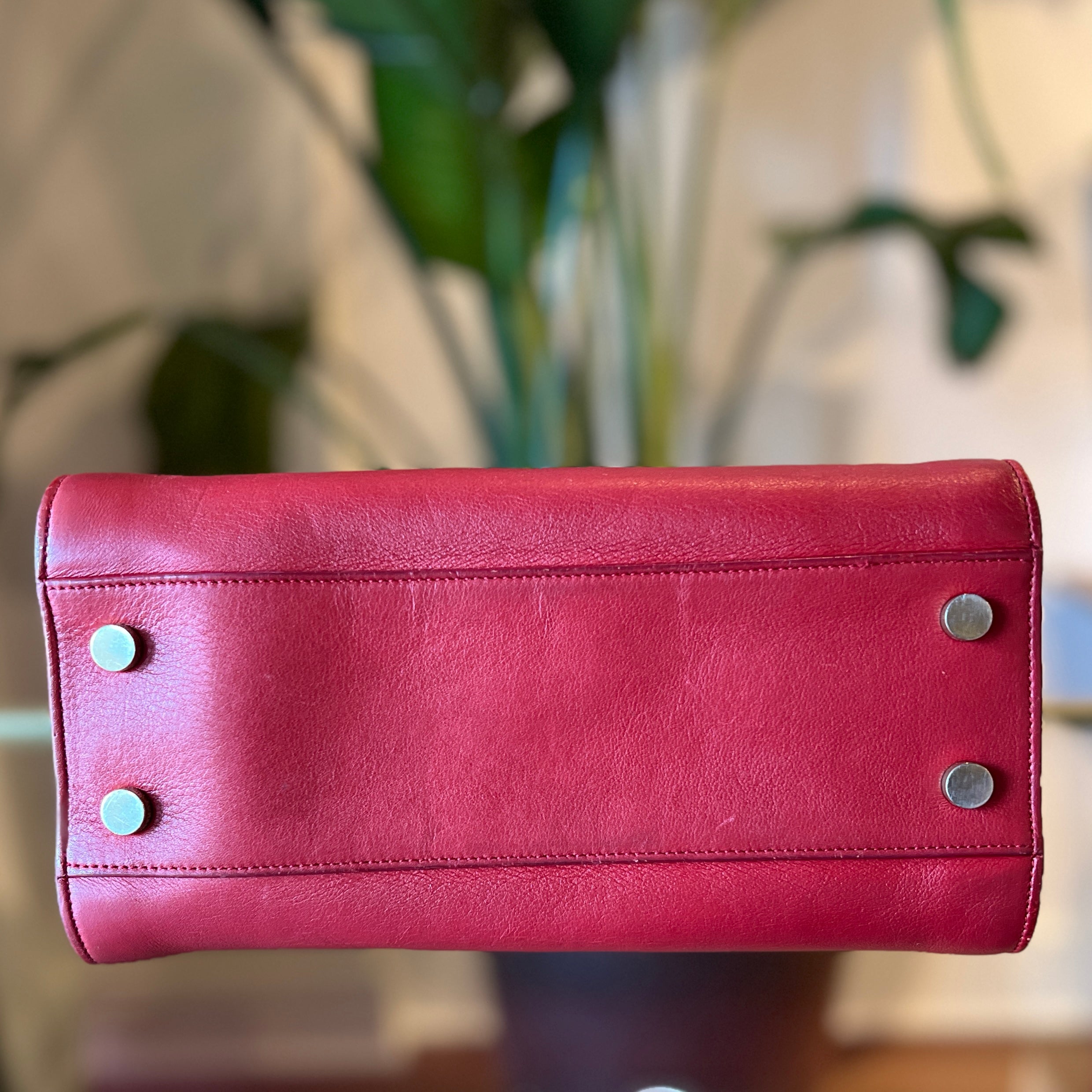 SAINT LAURENT Calfskin Baby Monogram Cabas