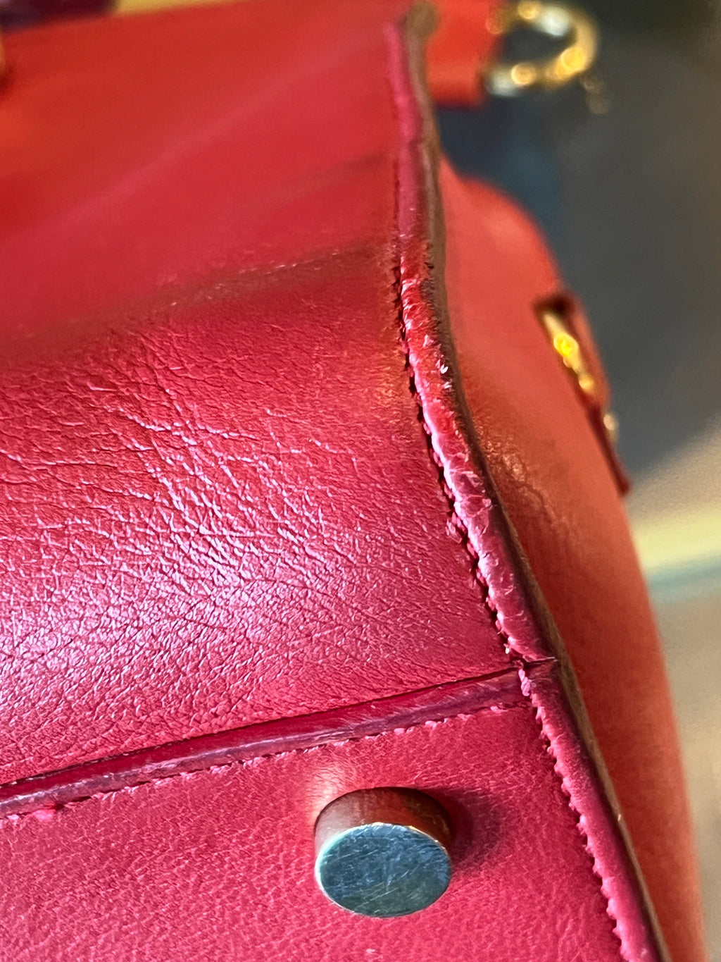 SAINT LAURENT Calfskin Baby Monogram Cabas