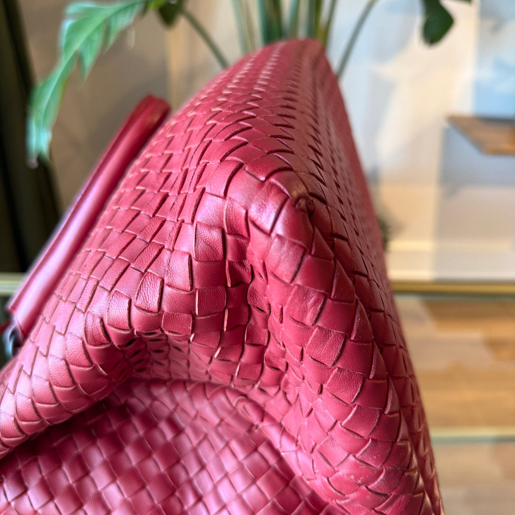 BOTTEGA VENETA Milano Pink Nappa Intrecciato Tote Bag
