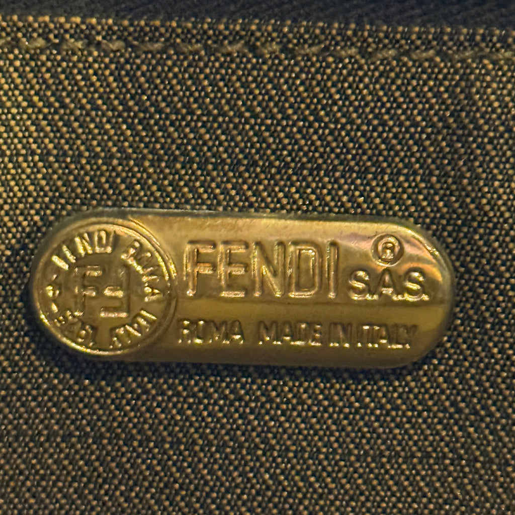 FENDI Medium Zucca Asymmetrical Shoulder Bag