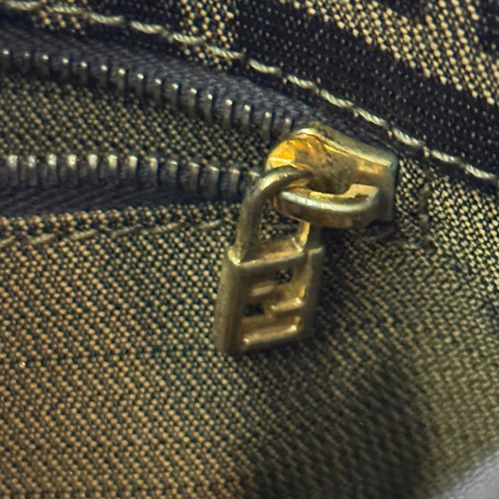 FENDI Medium Zucca Asymmetrical Shoulder Bag
