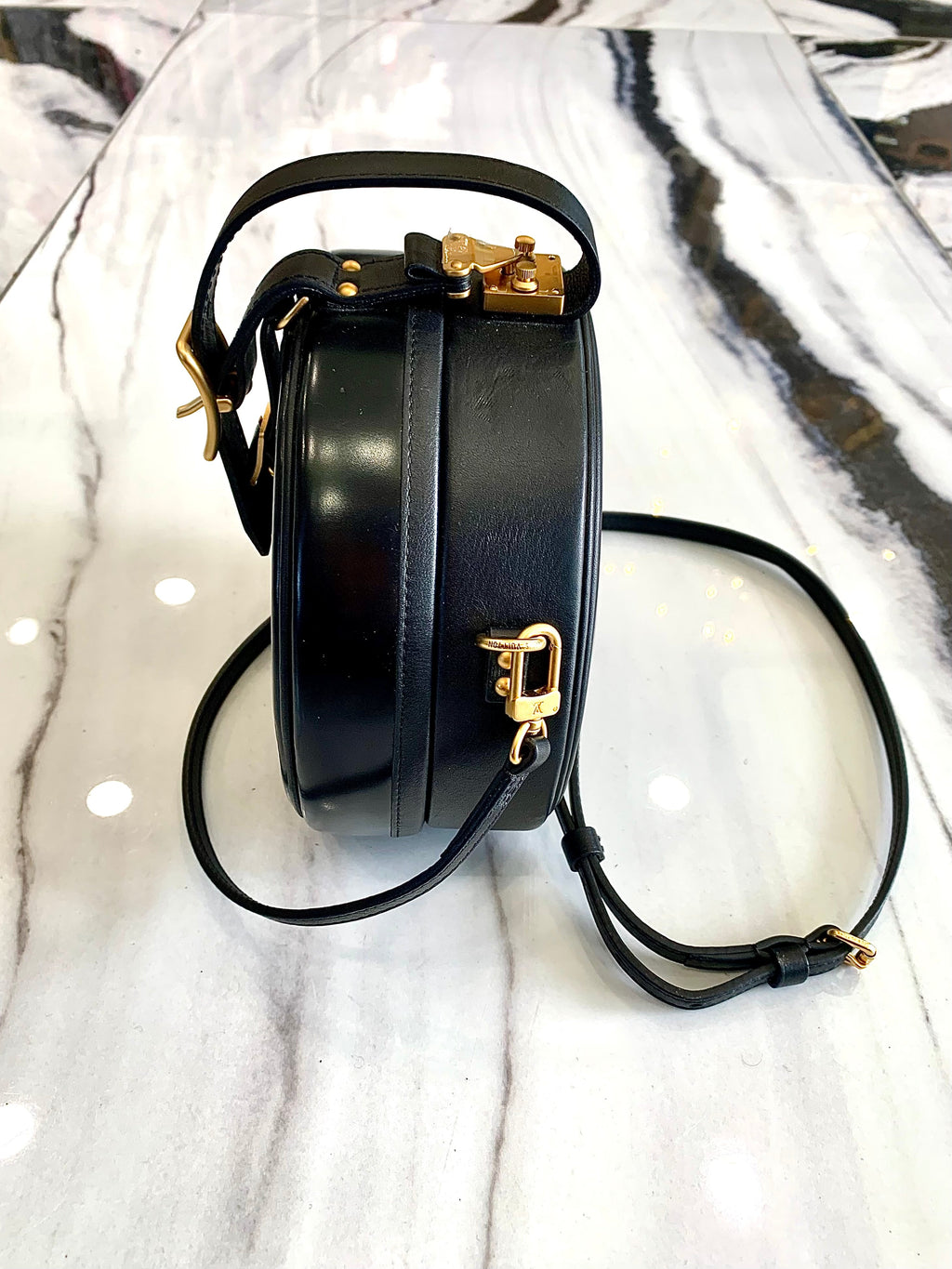 LOUIS VUITTON ANACHRO BLEU PETITE BOITE CHAPEAU BAG