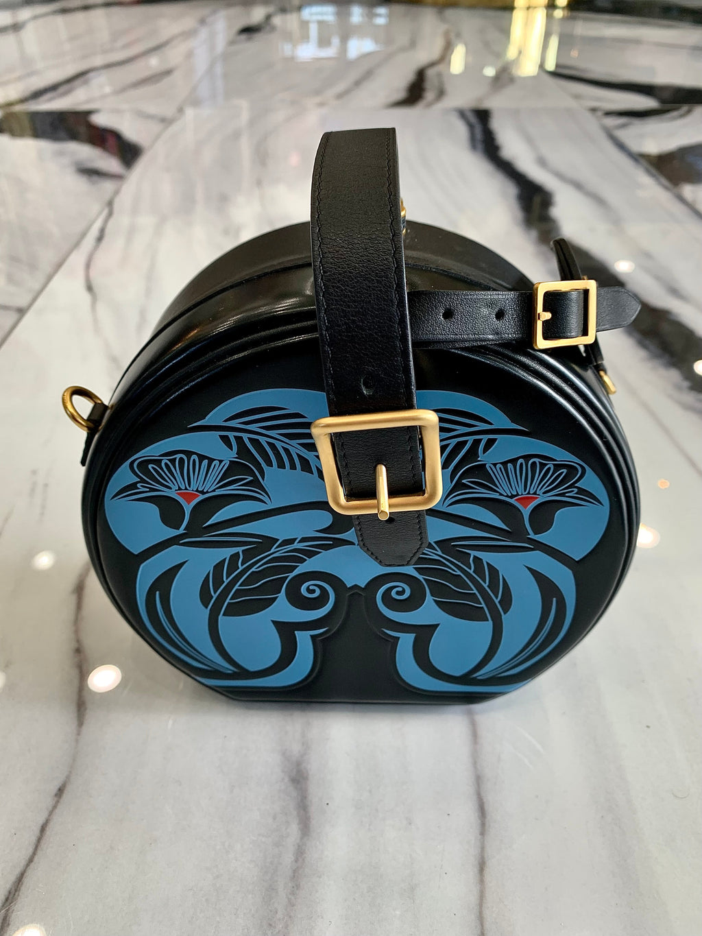 LOUIS VUITTON ANACHRO BLEU PETITE BOITE CHAPEAU BAG