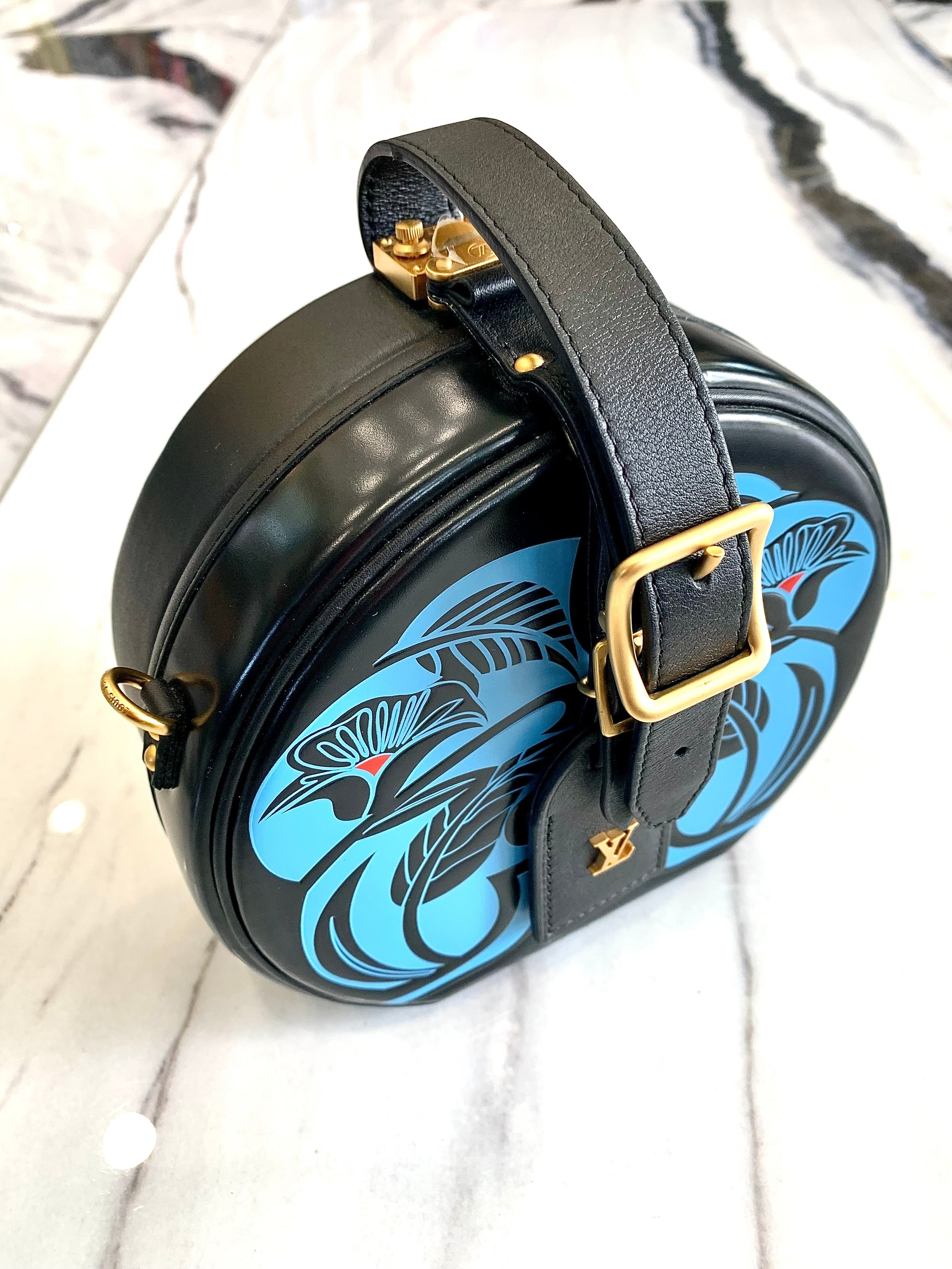 LOUIS VUITTON ANACHRO BLEU PETITE BOITE CHAPEAU BAG