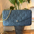LOUIS VUITTON Black Empreinte Felicie Pochette
