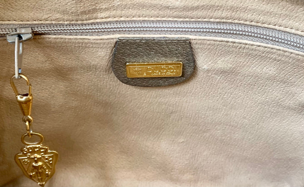 GUCCI MONOGRAM COATED CANVAS VINTAGE CROSSBODY
