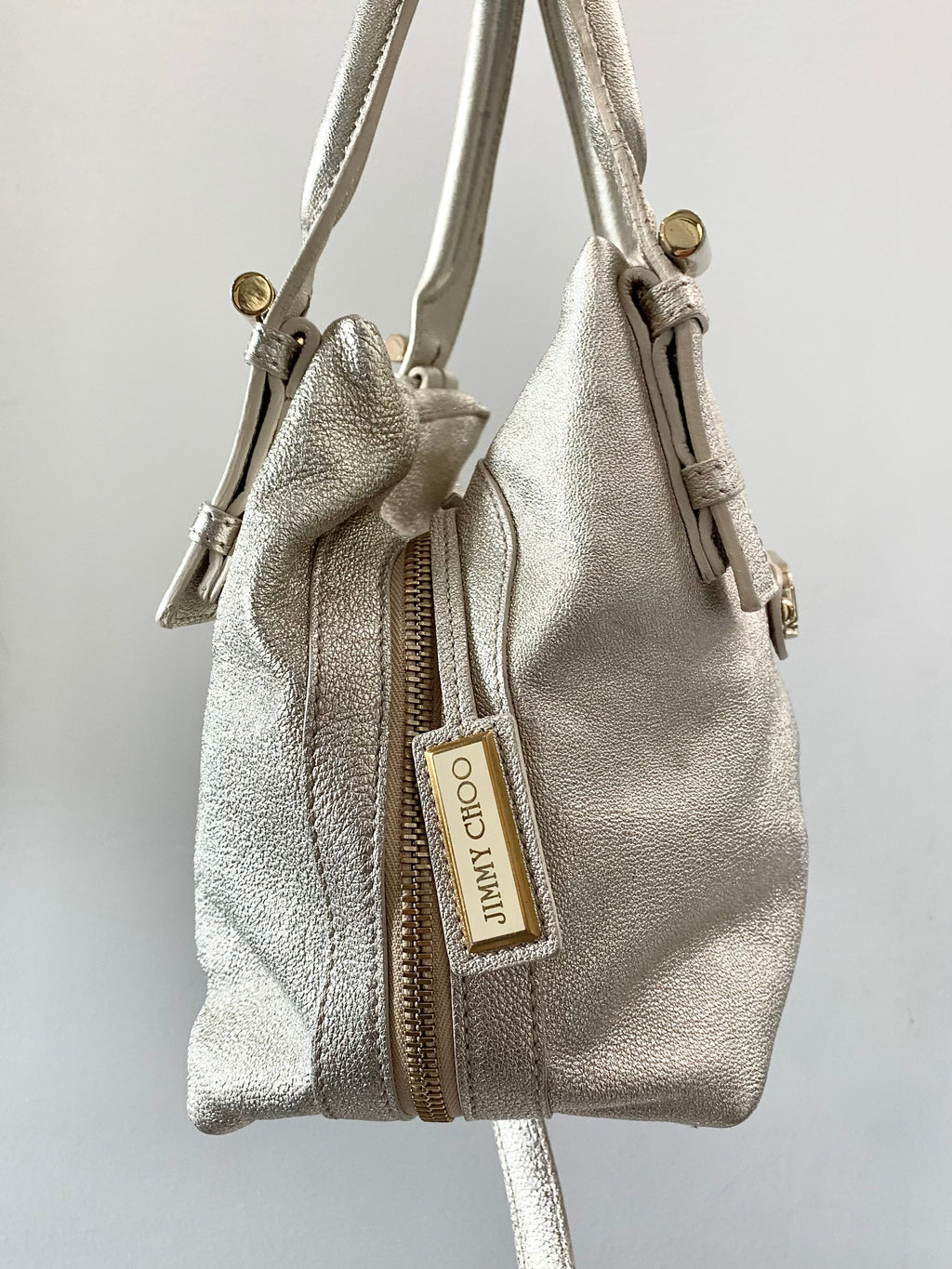 JIMMY CHOO GOLD SHIMMER BAG