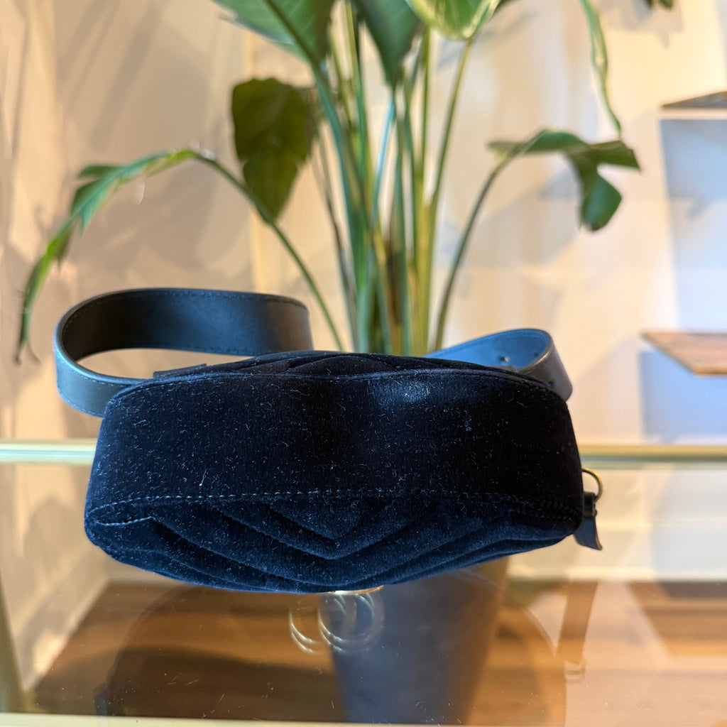 GUCCI GG Marmont Velvet Belt Bag SZ 65