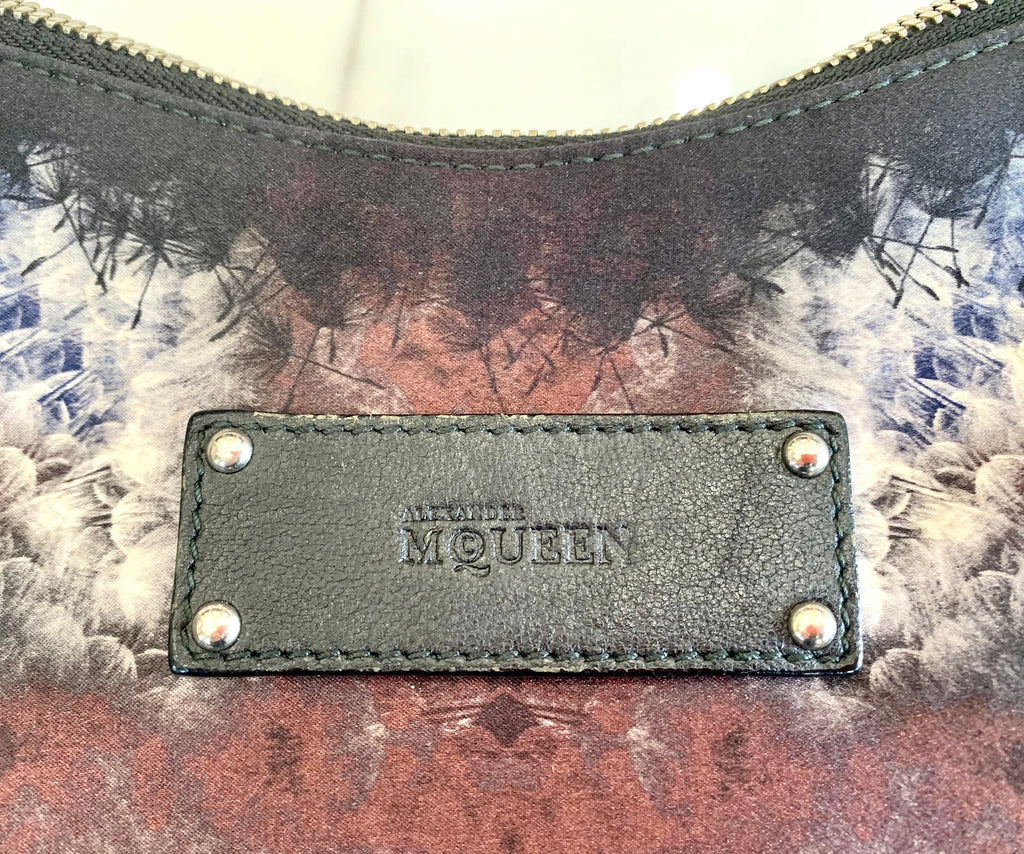 ALEXANDER MCQUEEN SILK SATIN DE MANTA CLUTCH