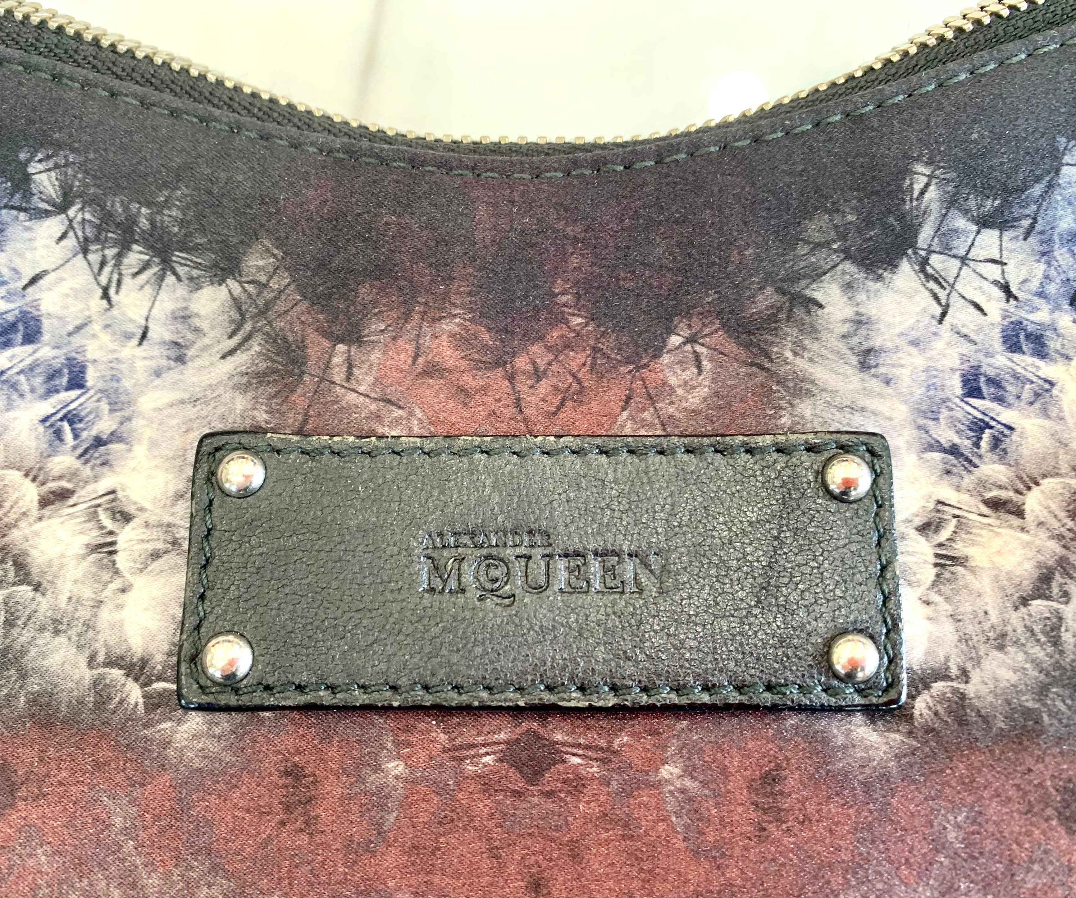 ALEXANDER MCQUEEN SILK SATIN DE MANTA CLUTCH