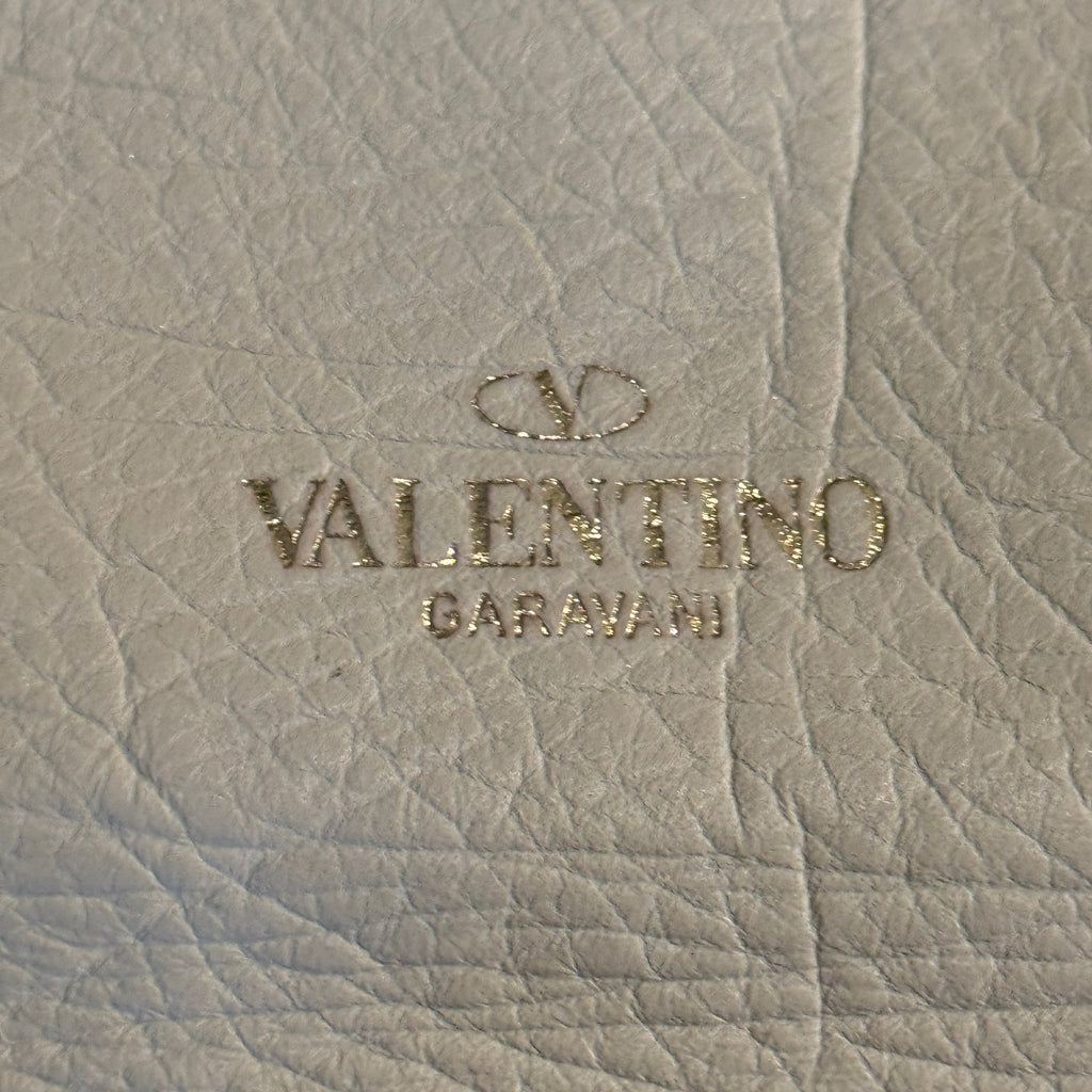 VALENTINO White Foldover Shoulder Bag