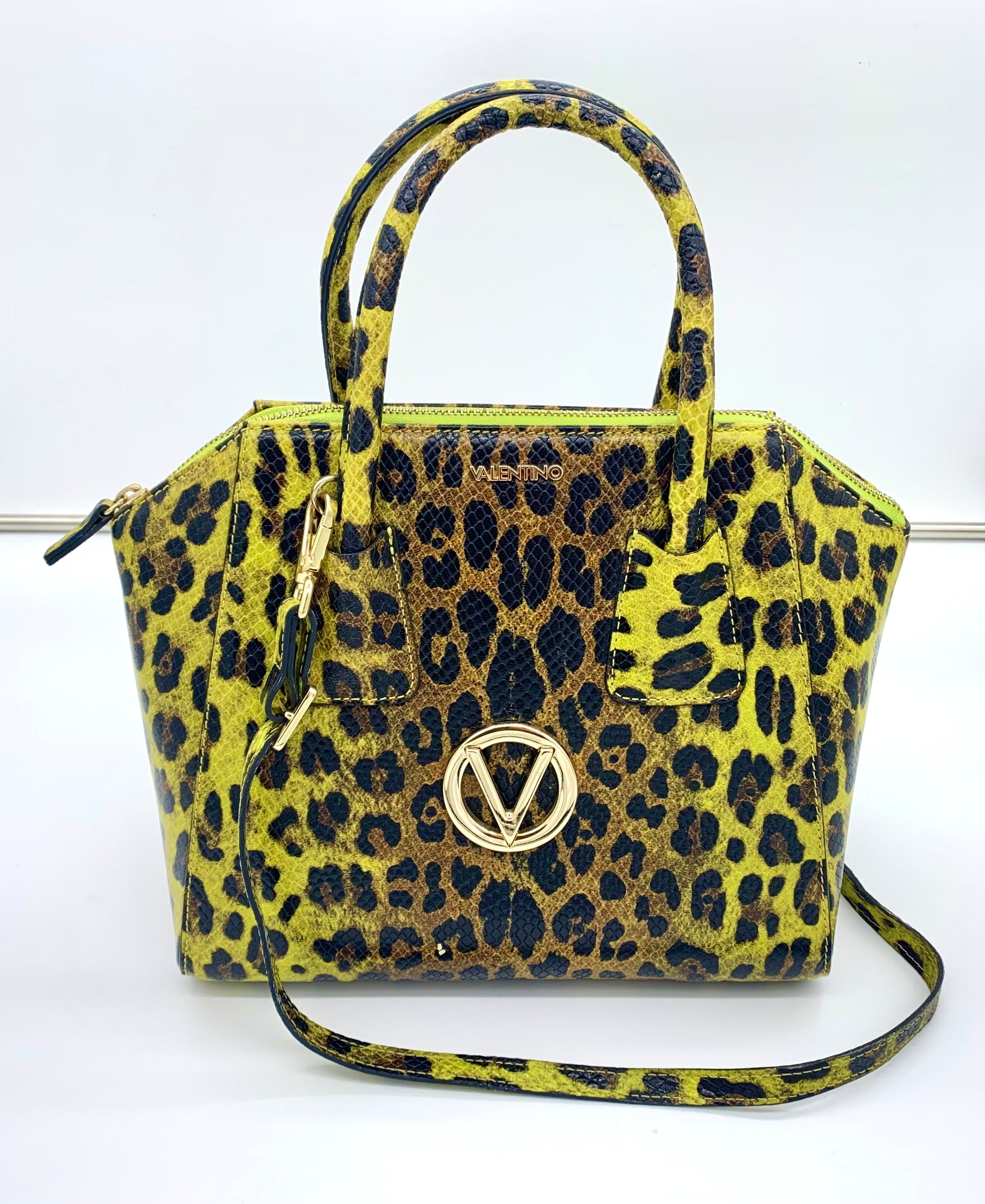 VALENTINO MINIMI ANIMALIER LEOPARD SATCHEL