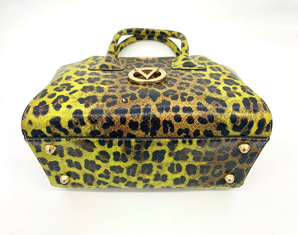 VALENTINO MINIMI ANIMALIER LEOPARD SATCHEL