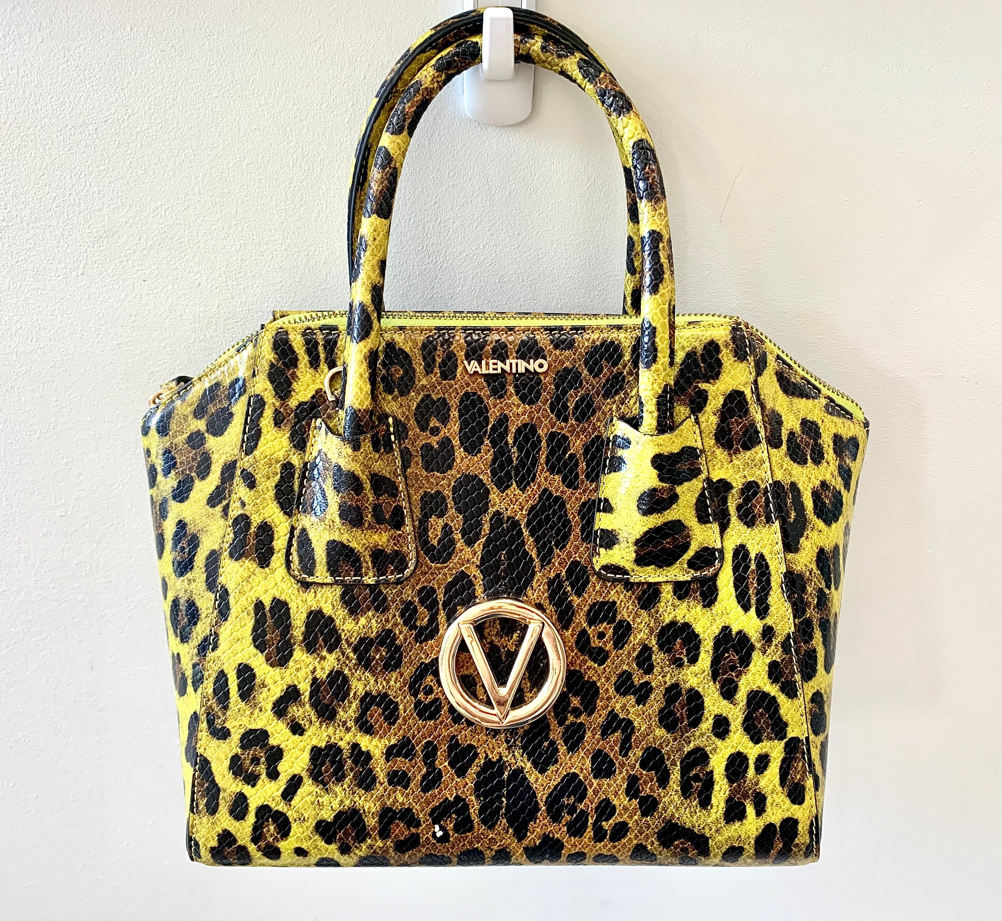 VALENTINO MINIMI ANIMALIER LEOPARD SATCHEL