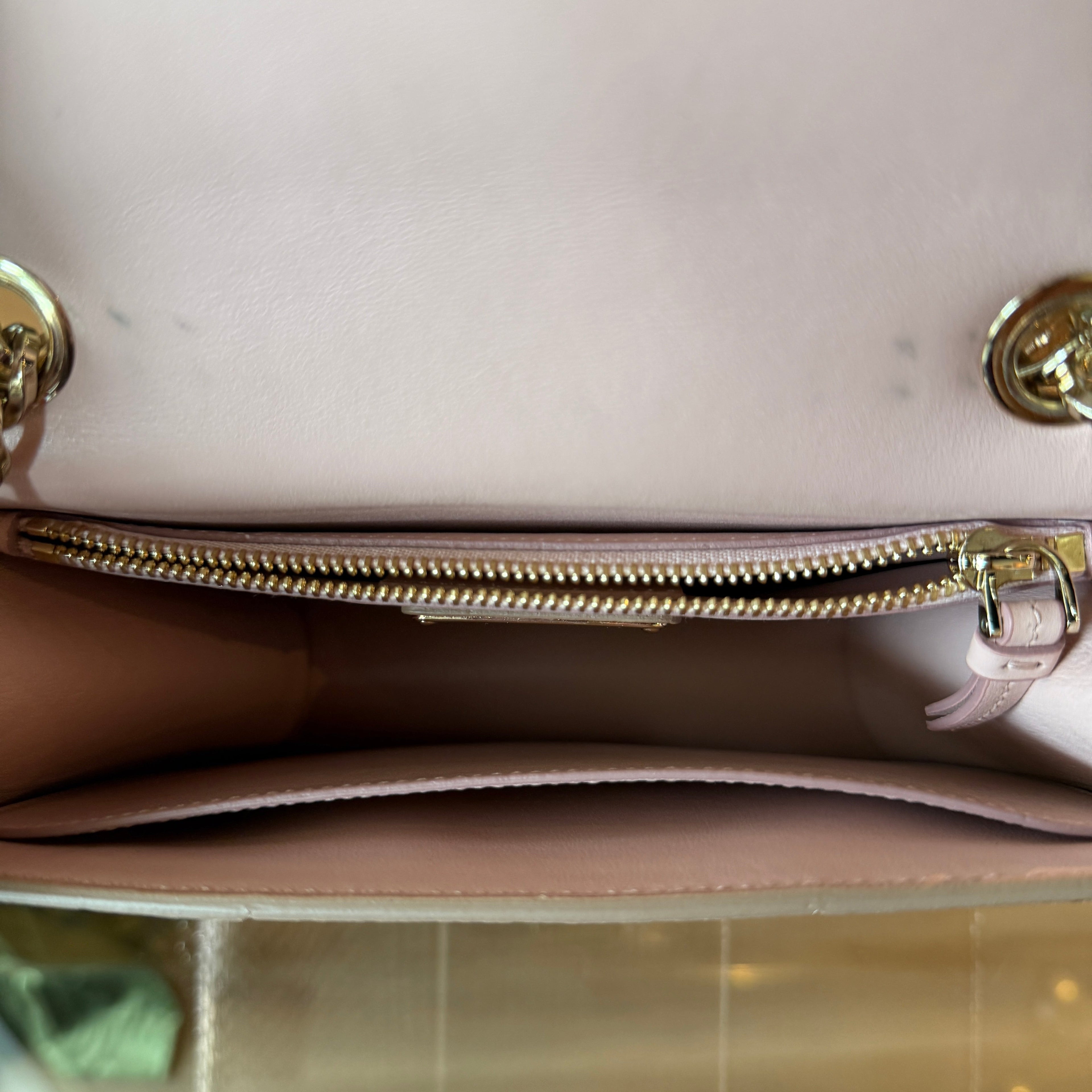 FERRAGAMO Metallic Vara Bow Crossbody