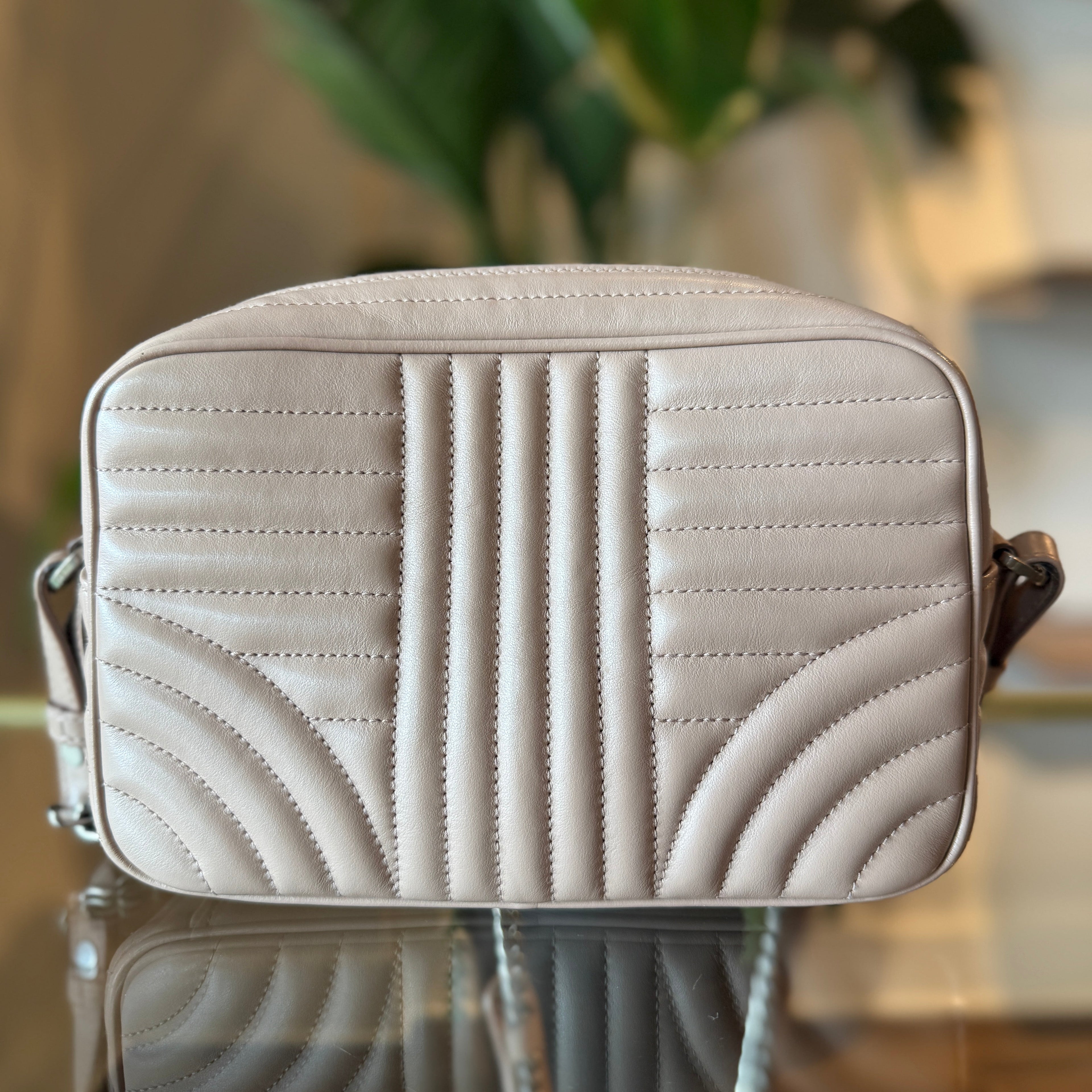 PRADA Soft Calfskin Diagramme Camera Crossbody