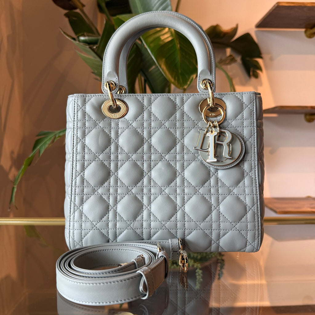 DIOR Lady Dior ABCDior Medium Cloud Blue