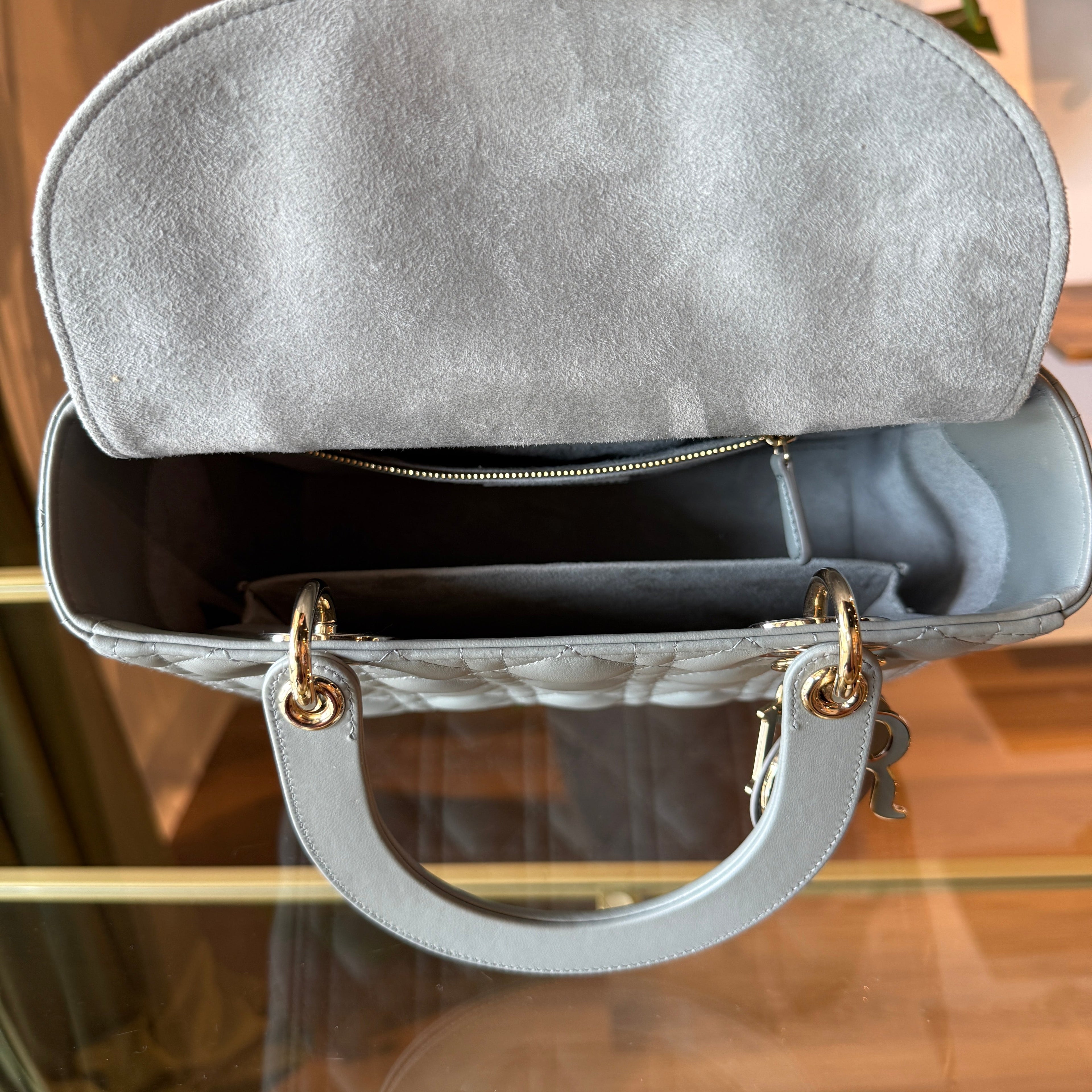 DIOR Lady Dior ABCDior Medium Cloud Blue