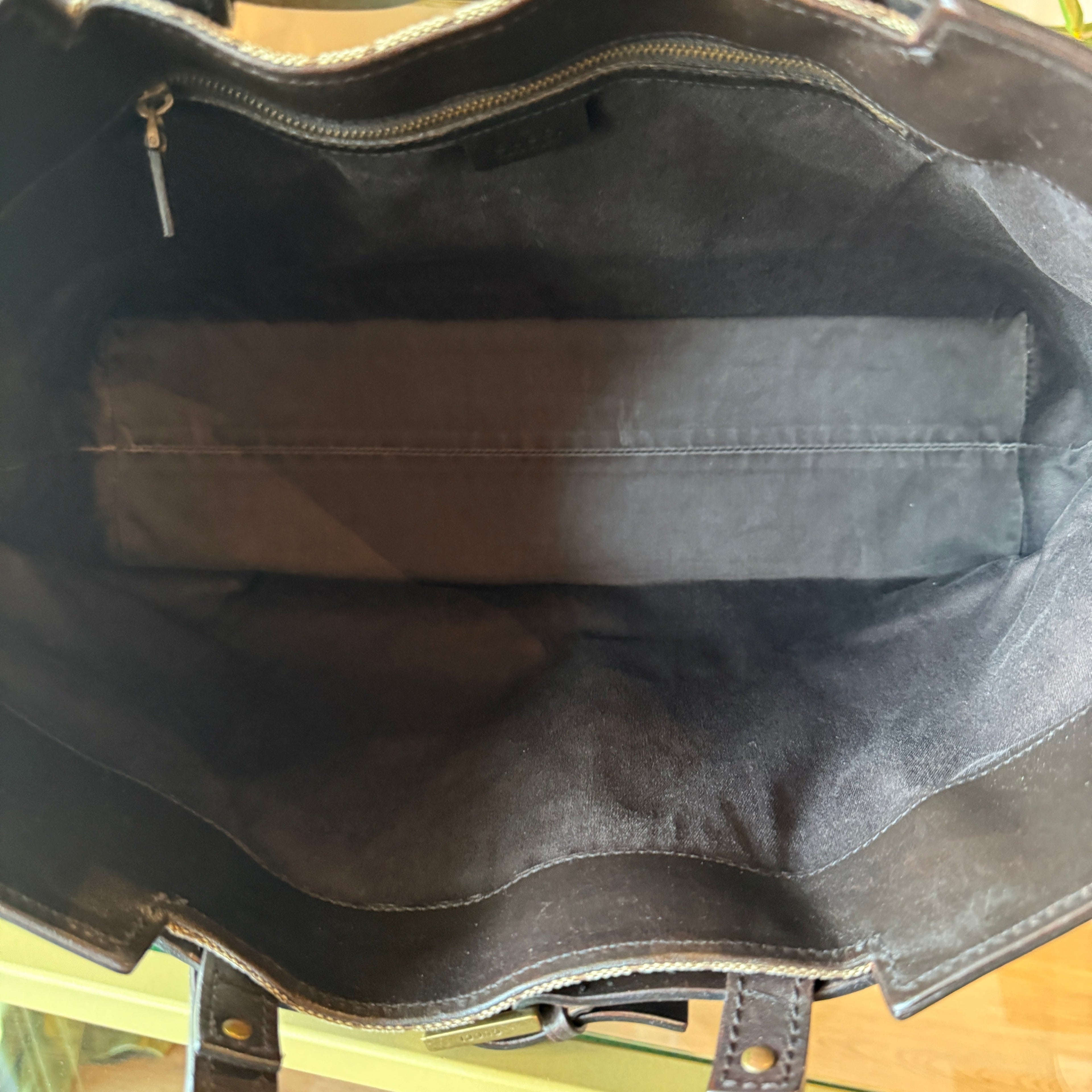 GUCCI GG Canvas Belted Tote
