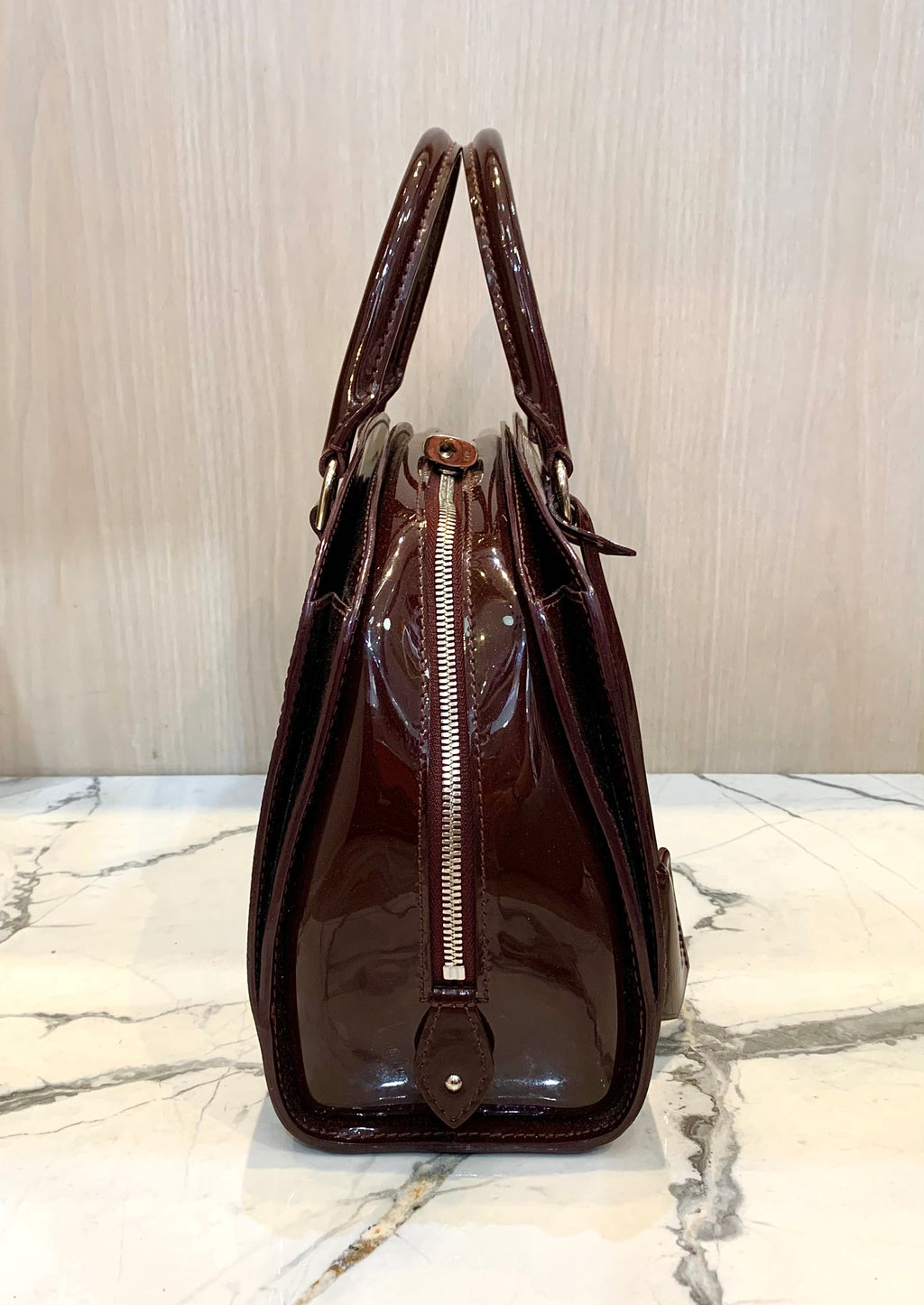 LOUIS VUITTON ELECTRIC PONT NEUF PM EPI LEATHER SATCHEL BAG