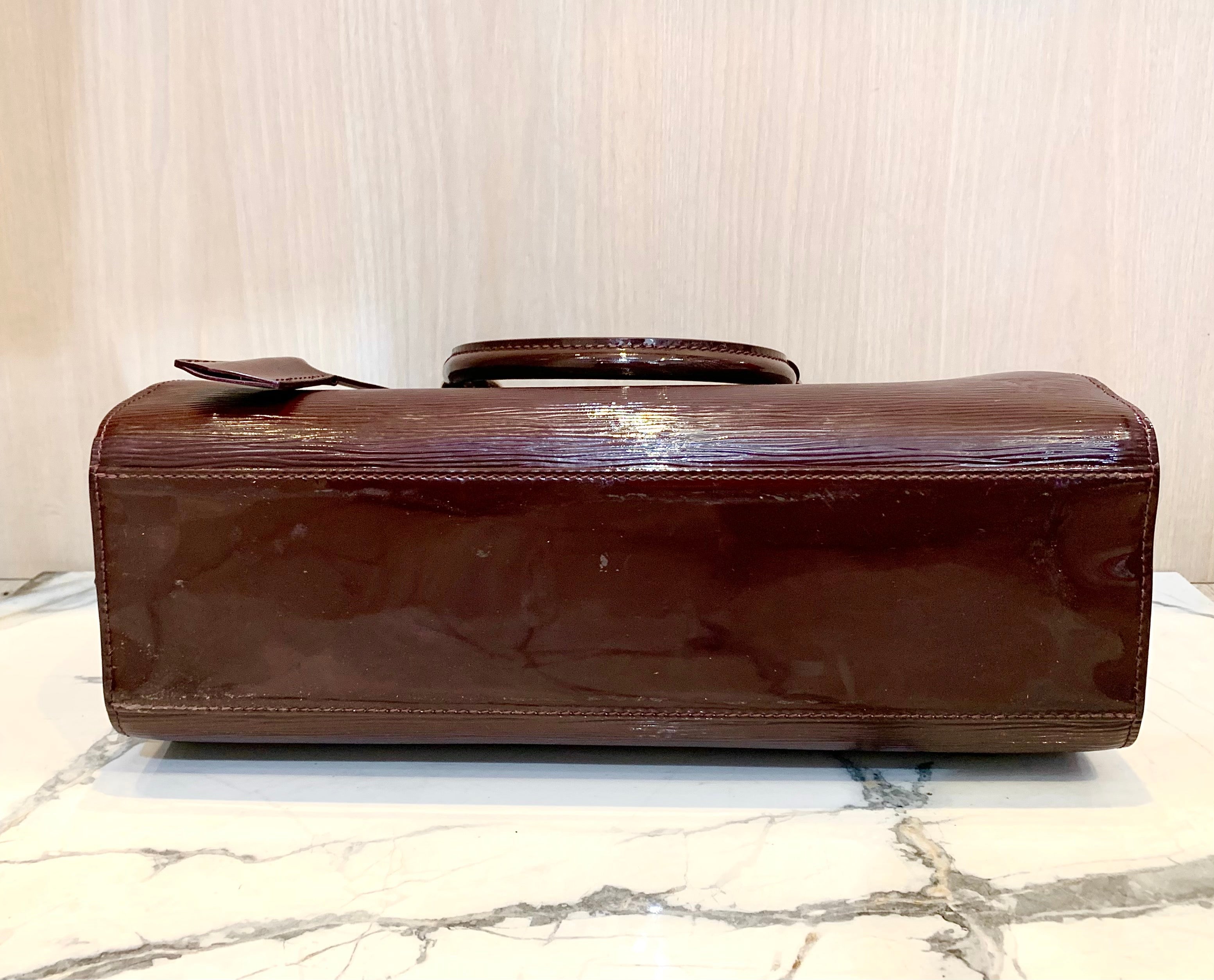 LOUIS VUITTON ELECTRIC PONT NEUF PM EPI LEATHER SATCHEL BAG