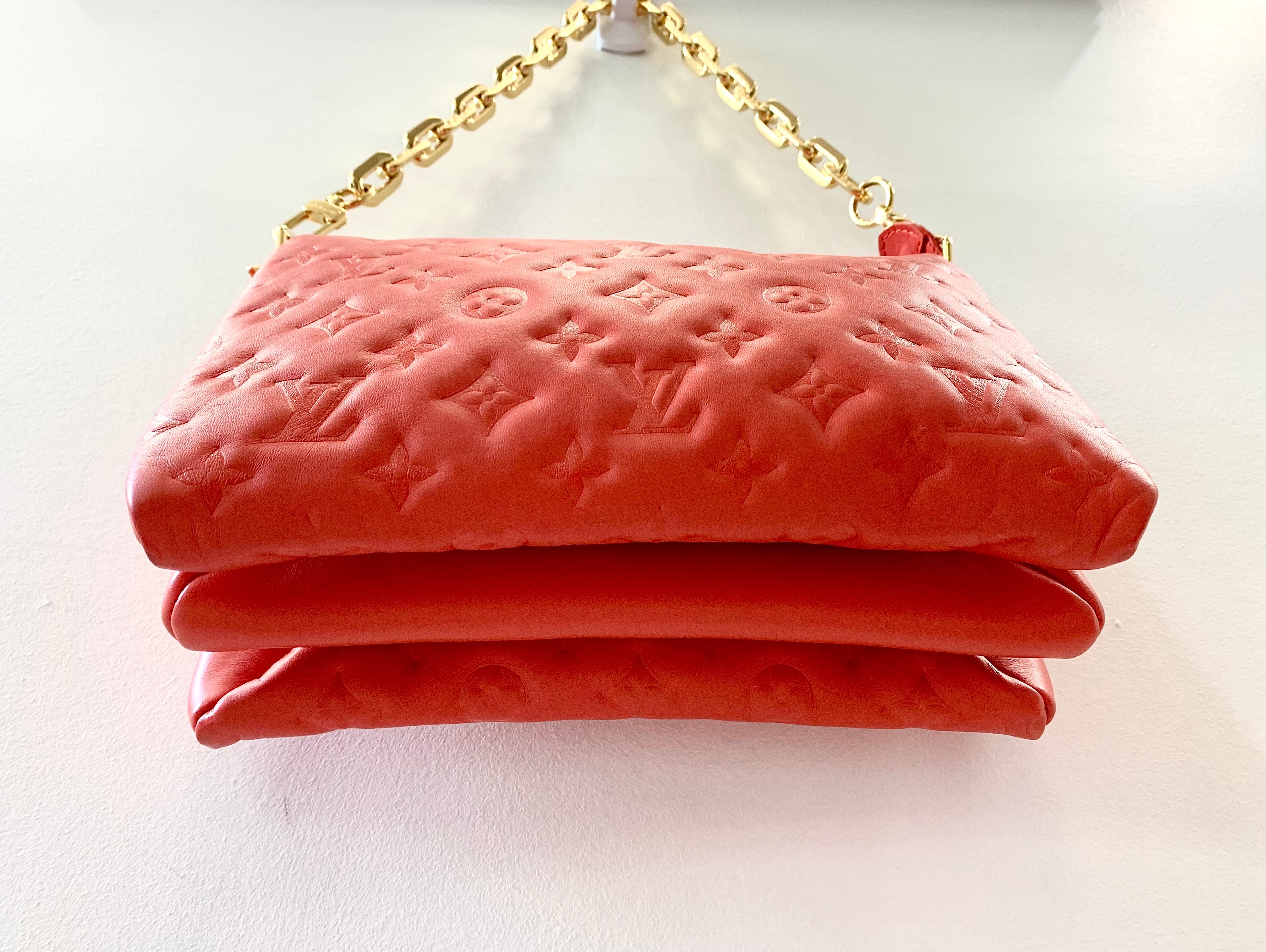 LOUIS VUITTON COUSSIN LEATHER EMBOSSED CROSSBODY BAG