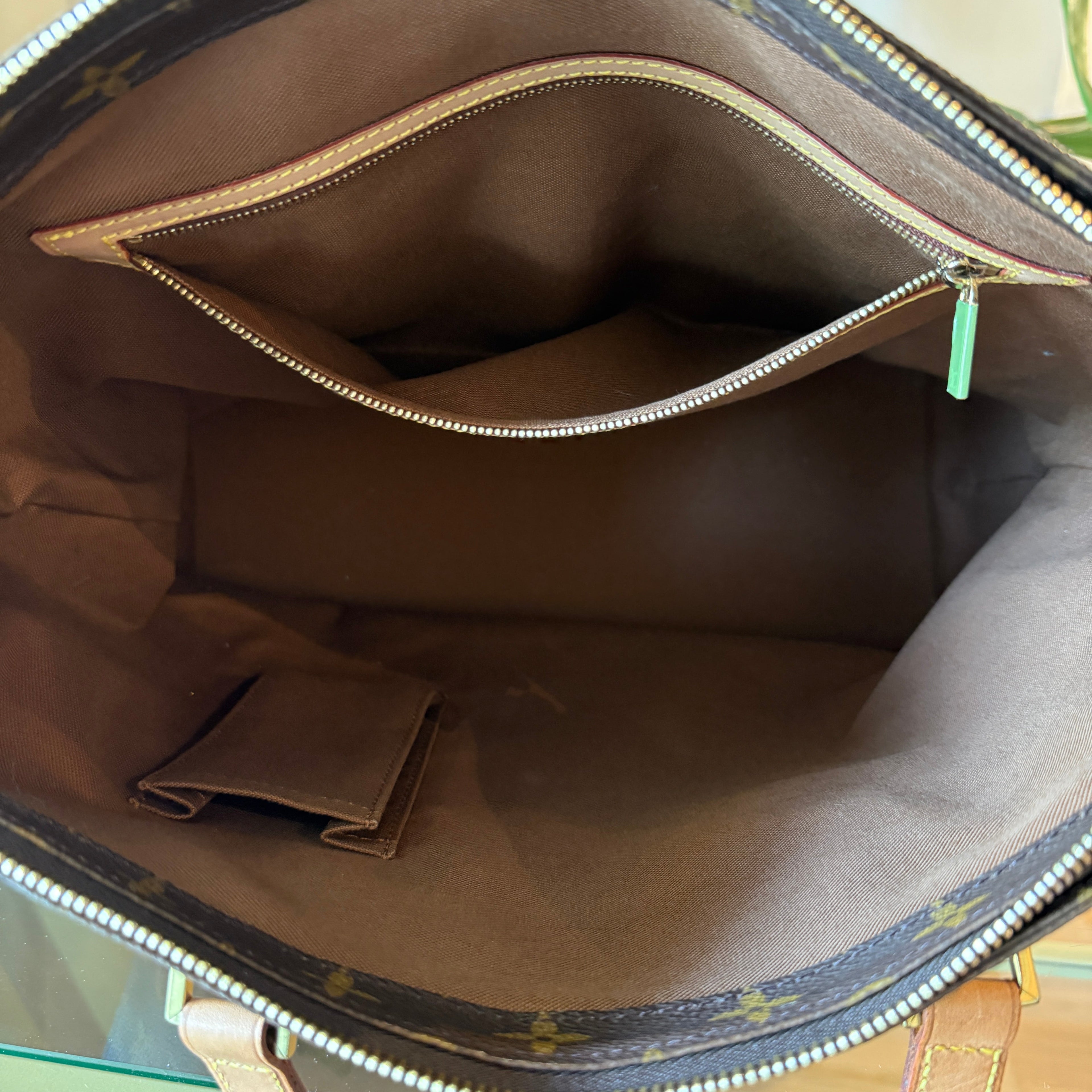 LOUIS VUITTON Monogram Cabas Mezzo Tote