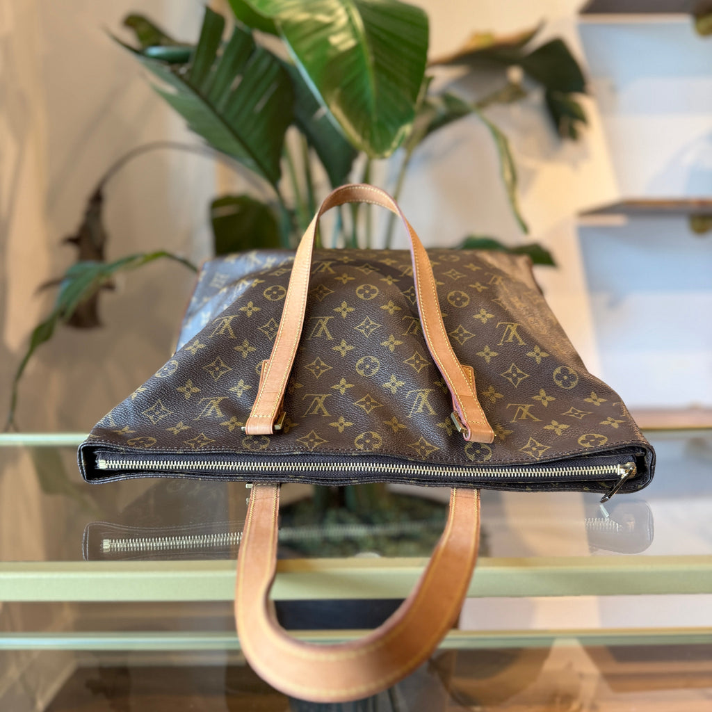 LOUIS VUITTON Monogram Cabas Mezzo Tote