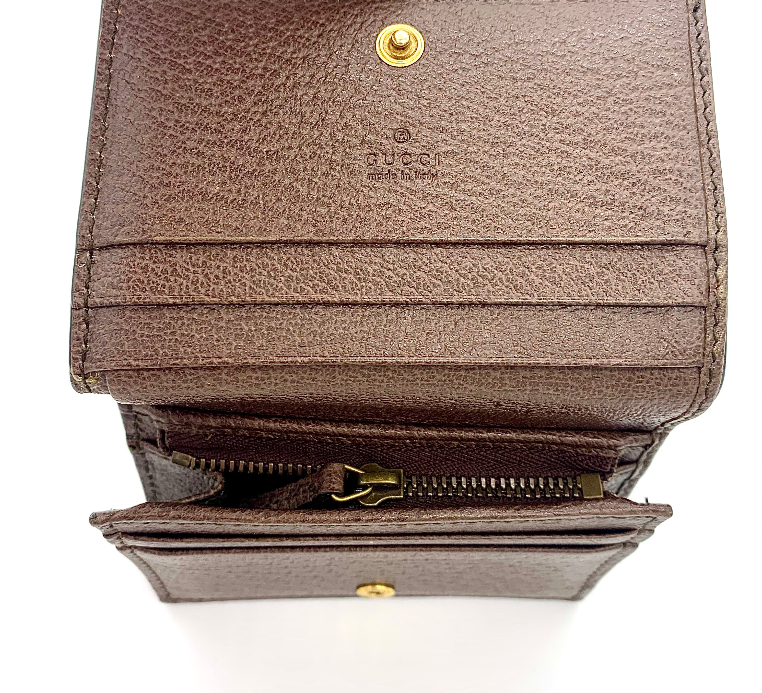 GUCCI GG SUPREME OPHIDIA CARD CASE