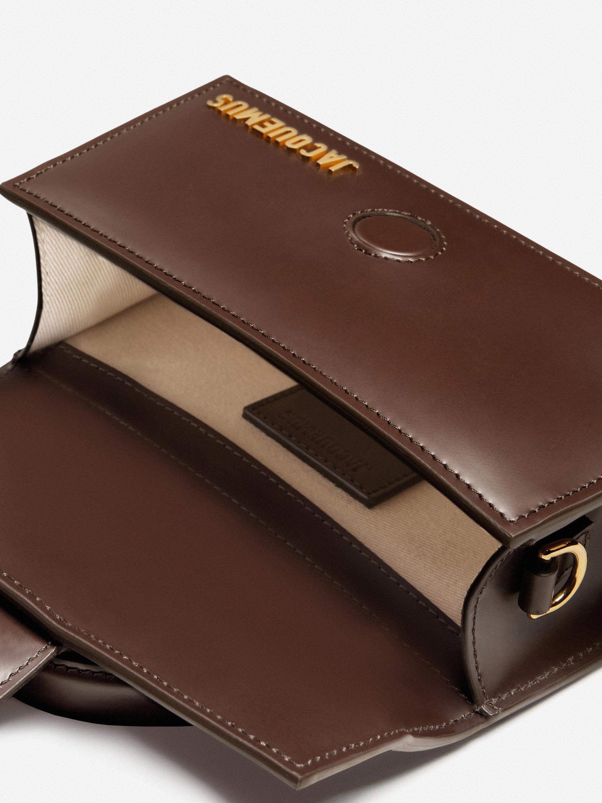 JACQUEMUS LE BAMBINO CALFSKIN LEATHER CROSSBODY BAG